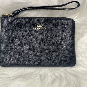 Coach Black/Gold Wristlet
